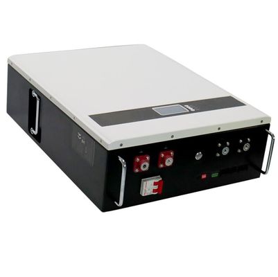 شراء بطارية LiFePO4 5KWh مثبتة على الحائط 51.2V 100Ah لتخزين الطاقة الشمسية online manufacture