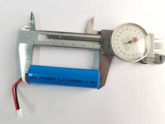 شراء 3.2V 2000mAh LFP 18650 بطارية ليثيوم فوسفات الحديد للضوء LED online manufacture