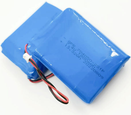 704050 2S1P حزم بطارية ليثيوم بوليمر مخصصة ، 7.4V 1800mAh بطارية ليبو
