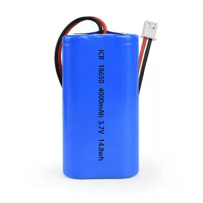 4000mAh 3.7V 18650 بطارية الليثيوم مع 500 دورة حياة بطارية لي أيون قابلة لإعادة الشحن