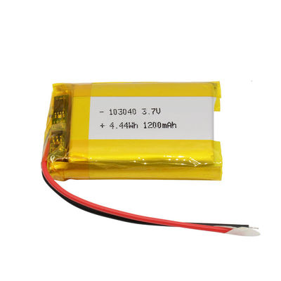 بطارية ليثيوم بوليمر عالية السعة CB IEC62133 معتمدة 103040 3.7 فولت 1200 مللي أمبير في الساعة