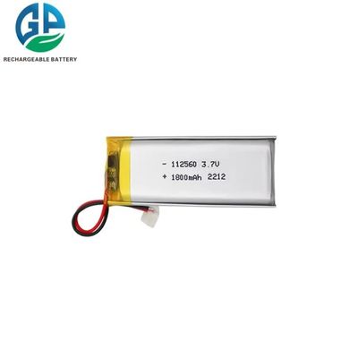 ISO9001 KC Lipo Battery 112560 ، 3.7V 1800mAh 6.66Wh بطارية ليثيوم أيون بوليمر