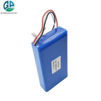 طاقة عالية الكثافة 16Ah 7.4V 16000mAh 2S1P حزمة بطارية ليبو KC 7070140