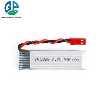 بطارية البوليمر الليفو KC CE ليتيو-أيون 701855 3.7v 500mah بطارية البوليمر الليثيومية البطارية البوليمر الليثيومية القابلة لإعادة الشحن