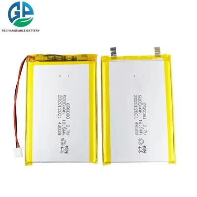 بطارية الليثيوم البوليمر ذات الطاقة العالية 5000mAh 3.7V مع حياة دورة 500 مرة للمنتجات الرقمية