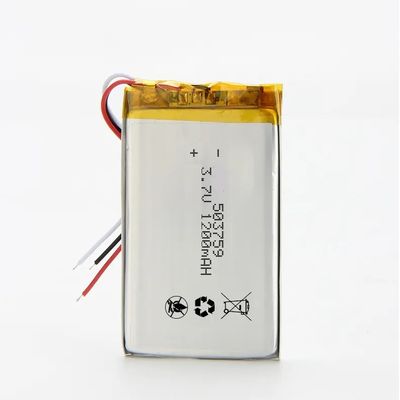 3.7 فولت 1200mAh بطارية ليتيم بوليمر مع 500 دورة حياة لأجهزة التجميل