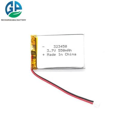 323450 بطارية قابلة لإعادة الشحن ليتيم بوليمر ميني أوبس 550mah 3.7v 5v