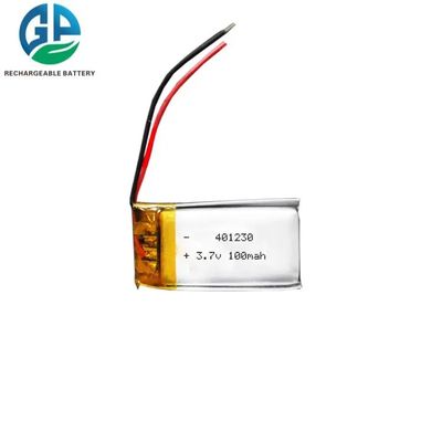 401230 3.7 فولت بطارية ليبو سليم 100mah 500 مرة عمر الدورة