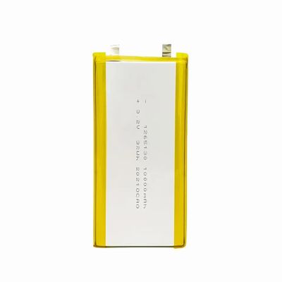 3.2v بطارية البوليمر الليلي 1265130 10ah بطارية Lifepo4