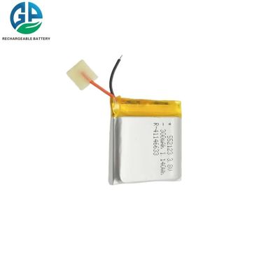 552123 3.7 فولت 300mAh بطارية الليثيوم البوليمر مع حياة دورة 500 مرة للألعاب والإلكترونيات