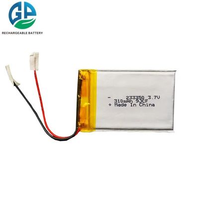بطاريات لي البوليمر الرقيق 233350 3.7v 310mAh 2mm سمك بطاريات ليبو