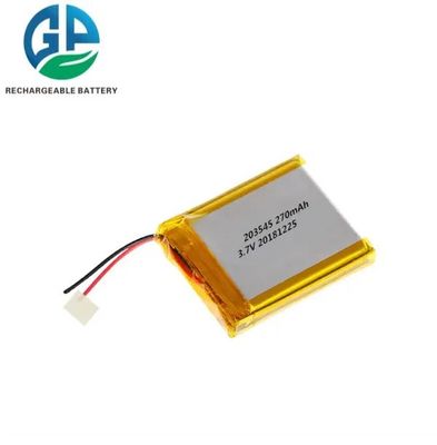 233545 بطارية لي يون بوليمر 270mAh 3.7V ساعة ذكية رقمية ليتيم يون بوليمر خلية حزمة