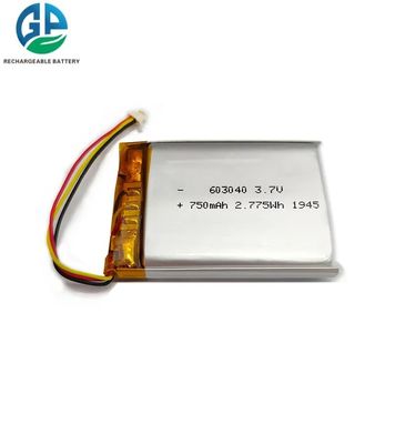 UL Model 603040 بطارية ليتيم بوليمر 3.7V 1500mAh 1S2P لأجهزة التجميل