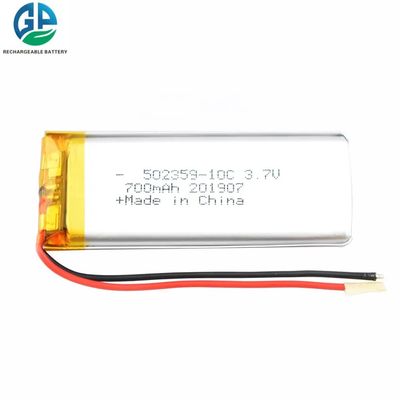 502359 موديل 700mAh 10C بطارية ليثيوم بوليمر عالية التفريغ للطائرات بدون طيار