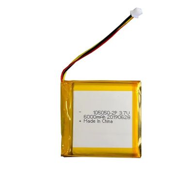 بطارية ليثيوم بوليمر معتمدة من IEC62133 بسعة 6000 مللي أمبير في الساعة، تصميم مخصص، بطارية ليثيوم بوليمر قابلة لإعادة الشحن
