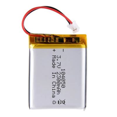 104050 3.7 فولت 2300mAh بطارية الليثيوم البوليمر مع 500 مرة عمر دورة بطارية ليبو قابلة لإعادة الشحن