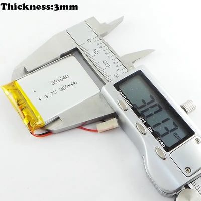 3.7v 300mah بطارية البوليمر الليثيوم 303040