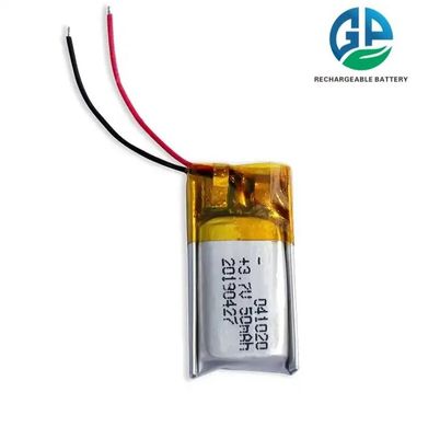 تمت الموافقة على 3.7 فولت 50mAh 401020 بطارية لي بوليمر قابلة لإعادة الشحن لليتيوم أيون لبطارية سماعات TWS