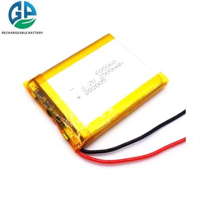 بطارية الليثيوم البوليمر KC قابلة لإعادة الشحن 3.7V 2500mAh بطارية ليبو بطارية 605060 IEC62133 المعتمدة