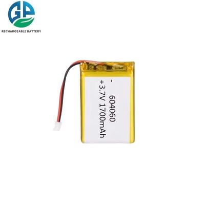 بطارية قابلة لإعادة الشحن بطاقة بطارية ذات سعة عالية شحن بطارية لي أيون ليبو 604060 1700mah 3.7v