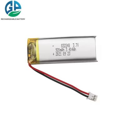 CB IEC62133 بطارية قابلة لإعادة الشحن معتمدة 832248 920mAh 3.7V شهادة KC