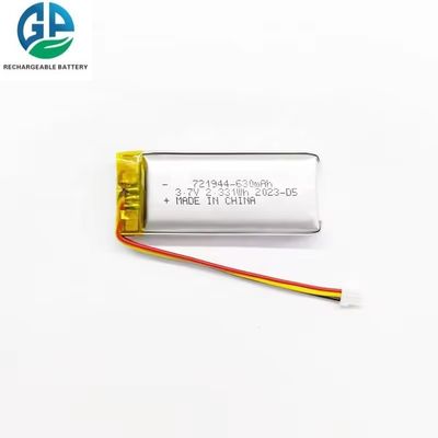 IEC62133 المعتمد 3.7V 630mAh بطارية الليثيوم البوليمر حزمة بطارية LiPo قابلة لإعادة الشحن