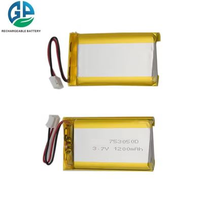Gpe 753050 3.7v 1200mah بطارية الليثيوم البوليمر القابلة لإعادة الشحن