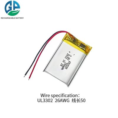 KC IEC62133 جودة عالية 3.8V 700mah 652535 بطارية البوليمر الليثيوم 500 مرة عمر الدورة