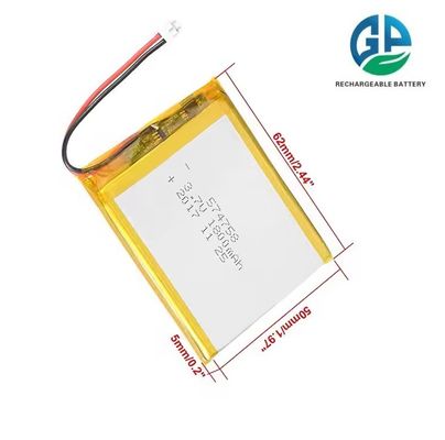 KC IEC62133 الموافقة البطارية الليثيوم البوليمر الليبو قابلة لإعادة الشحن