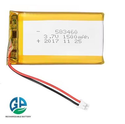 KC للمنتجات الرقمية بطارية ليتيوم بوليمر ليبو ذات سعة عالية قابلة لإعادة الشحن 3.7v 583460 1500mah