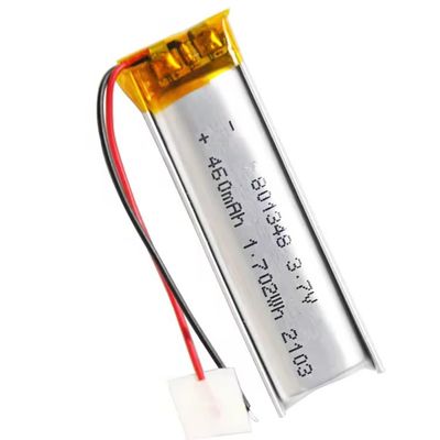 تمت الموافقة على بطارية ليبو 3.7 فولت 460mah 801348 بطارية بوليمر ليثيوم بوليمر