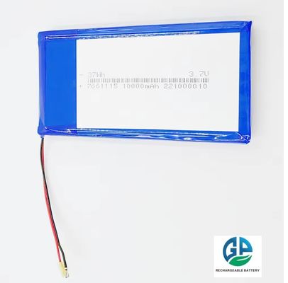 بطارية بطارية عالي التفريغ 30C 10000mah بطارية لي بوليمر قابلة لإعادة الشحن 7661115 3.7V 37Wh بطارية لي بوليمر لجهاز الآيفون