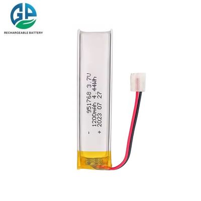 تمت الموافقة على بطارية الليثيوم البوليمر ذات الطاقة الكهربائية 1200mAh 3.7V