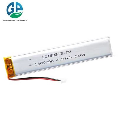 بطارية ذات سعة تخفيف عالية كاملة KC 701893 1300mAh 1050mAh 3.7V بطارية الليثيوم القابلة للتشغيل