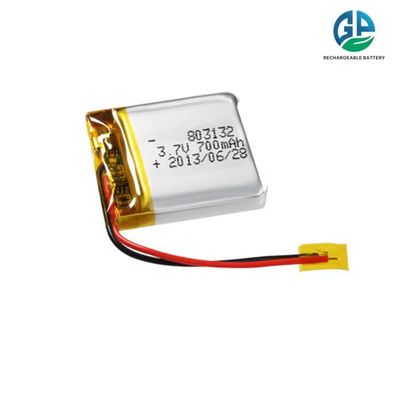 بطارية لي بوليمر 700mAh مع حماية من الإفراط في الشحن ودرجة حرارة تفريغ واسعة للأجهزة المحمولة