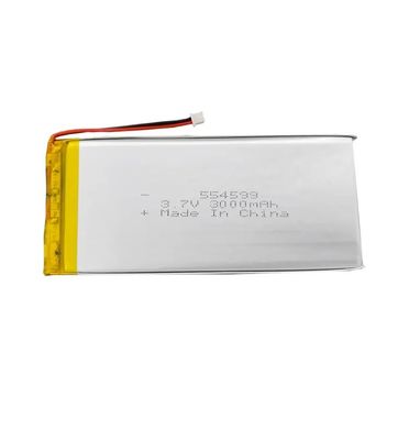بطارية الليثيوم البوليمرية ذات الإفراج العالي 3.7v 554499 3000mah بطارية ليبو مسطحة قابلة لإعادة الشحن