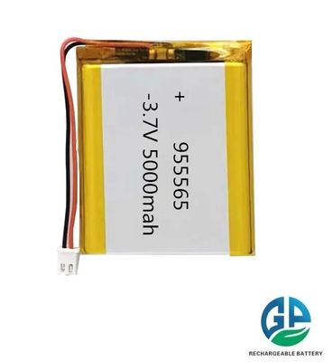 بطارية ليبو ذات سعة عالية ومدة دورة عالية بطاريات قابلة لإعادة الشحن 955565 3.7v بطارية البوليمر الليثيوم 5000mah