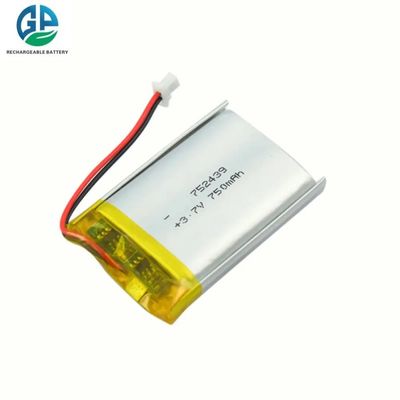 بطارية فائقة السرعة 30C Max60C قابلة لإعادة الشحن 3.7V 750Mah بطارية ليثيوم أيون عالية الجودة 752439