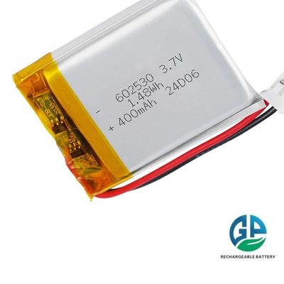بطارية الليثيوم البوليمر ذات القدرة العالية 500mAh 3.7V مع حياة دورة 500 مرة لساعة ذكية ومكبر صوت سماعة