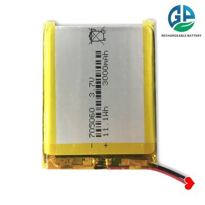 بطارية عالية معدل تفريغ 3.7 فولت 3000mah 30C Max60C بطارية ليبو قابلة لإعادة الشحن 705060 Pilas خلايا قابلة لإعادة الشحن