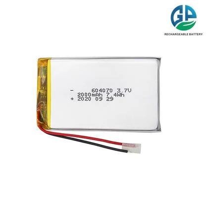 بطارية فائقة السرعة 30C Max60C قابلة لإعادة الشحن 604070 2000mAh 3.7V بطارية لي بوليمر لجهاز الطلب