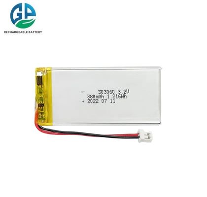 بطارية عالية السعة 303060 380mAh 3.2V بطارية LiFePO4