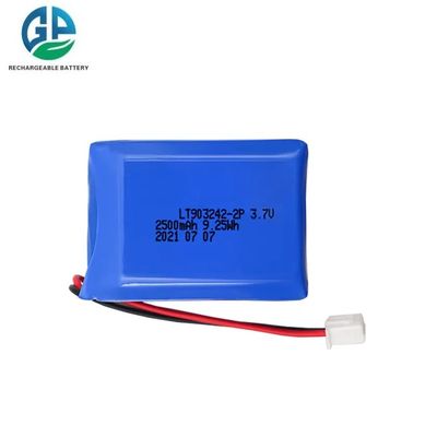 KC UL 903242-2P بطارية لي أيون قابلة لإعادة الشحن 3.7V 2500mah بطارية أسطوانية