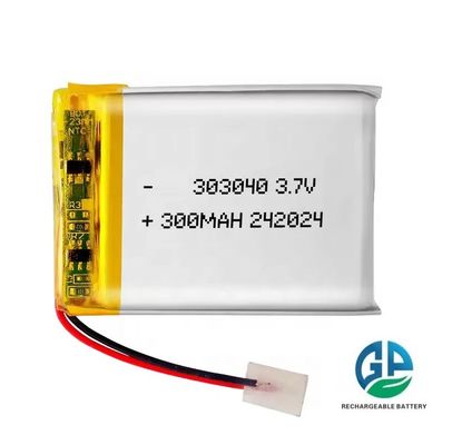 بطارية أداة كهربائية قابلة لإعادة الشحن 3.7v 320mah 303040 للجرافة الروبوتية بطارية Li Ion Cell Lipo قابلة لإعادة الشحن
