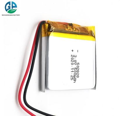 تمت الموافقة على بطارية ليبو 502828 بطارية 500mah 1.9wh بطارية لي بوليمر أفضل سعر 3.8 فولت بطارية ليتيم بوليمر قابلة لإعادة الشحن