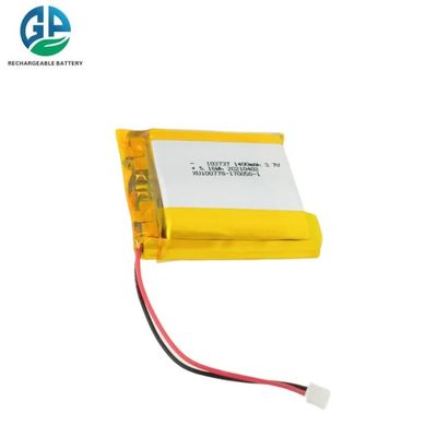 بطاريات الليثيوم الأيونية عالية التفريغ 30C Max60C 103737 3.7v 1400mah بطاريات الليثيوم الأيونية الليثيوم البوليمر القابلة لإعادة الشحن