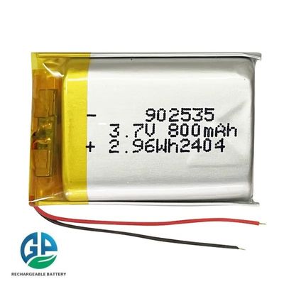 بطارية الليثيوم البوليمر القابلة لإعادة الشحن 902535 بطارية الليثيوم 800mAh 3.7V بطارية ليبو