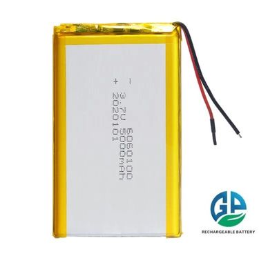 بطارية ليتيم أيون بوليمر عالية السعة 5000mah 3.7 فولت بطارية ليتيم أيون بوليمر 3.7 فولت بطارية ليتيم بوليمر 5000mah 6060100 بطارية ليتيم أيون بوليمر 5000mAh