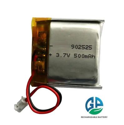KC CB IEC62133 معتمد بطارية البوليمر الليثيومية قابلة لإعادة الشحن 3.7 فولت 500mah 902525 بطارية البوليمر الليثيومية