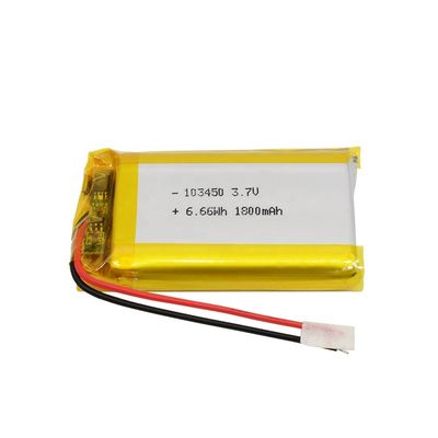 بطارية قابلة للشحن UL / IEC 2000mAh 103450 3.7V